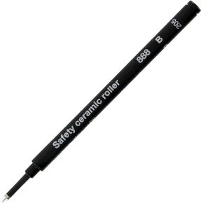 Schmidt 888 Safety Ceramic Plastic Rollerball Pen Refill, 1.0mm, Broad Point, Black Ink, Each (88817)