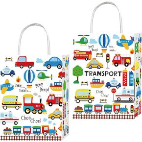 Umoni Transportation تفضيل حقائب النقل لحفلات عيد ميلاد لوازم 12 مساءً أكياس هدايا الحافلة الحافلة.
