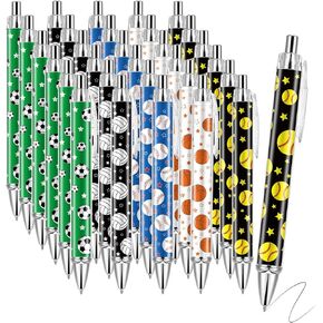 30 PCS Under Sea Ballpoint Pens Retractable Fish Shark Pens Under The Sea Party Favors with 1mm Black Ink Replaceable Ballpoint Pen Refill for Kids Birthday School Office Supplies(Under Sea,30)