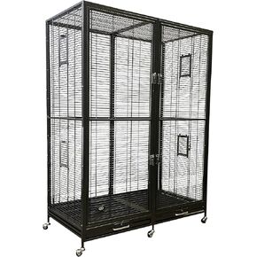 Exotic Nutrition Borneo Small Animal Cage - for Sugar Gliders, Squirrels, Marmosets & Other Small Pets (Cage + Add-On)