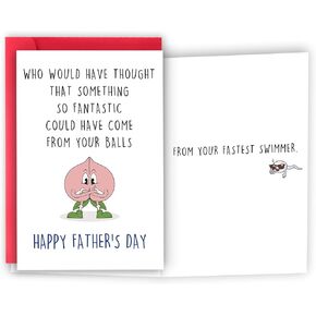Fathers Day Card Gifts for Husband Boyfriend, Happy Father's Day Gift from Wife Girlfriend, Funny Fathers Day Card, My Forever Love Cards