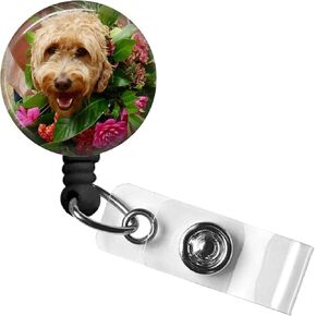 Custom Retractable Nurse Badge Reel with Swivel Alligator Clip and Retractable Cord - Personalized RN Gift, ID Holder