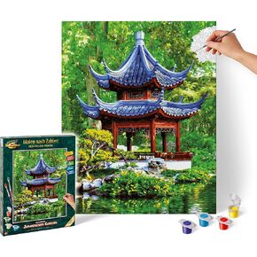 Schipper Pagoda in a Japanese Garden Paint by Number Kit