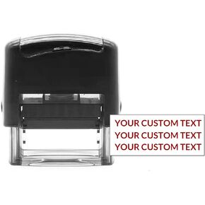 Large Return Address Stamps - up to 3 lines - customizable self-inking rubber stamps - many font choices for online customizati (Small 9/16" x 1-1/2")