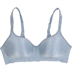 Bali Womens Comfort Revolution Wirefree Bra, 36B, Soft Blue Grey Zag in Kuwait