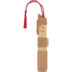 Juniper and Ivy Designs Star Wars Darth Vader Prequel Lightsaber Bookmark - Laser Engraved - Made in The USA - Wood Book Mark with Red Tassel