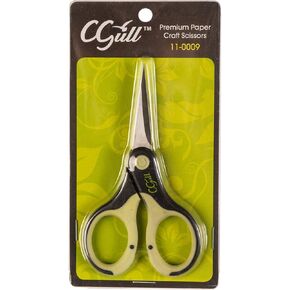 Precision Craft Scissors – Small Black Detail Shears for Paper, Scrapbooking, and DIY Projects – CGull 110009