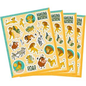 Disney Lion King Sticker Sheets | Assorted Designs | 4 Pcs