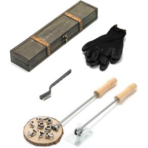 Letter/Number/Character Branding Iron for Hats, 1" 44 Pcs Wood Branding Iron Personalized for Woodworking Gifting Leather Crafting, Including Alphabet A-Z, Number 0-9 and 8 Symbols