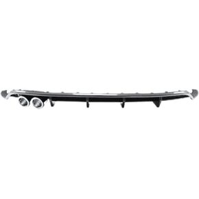 Car Rear Bumper Diffuser for VW Polo MK6 2018, Waterproof, Lightweight but Durable,Black