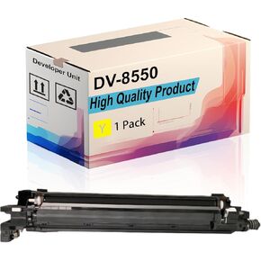 DV-8550 Developer Unit Compatible for Copystar CS5003i CS5052ci CS6003i CS6052ci CS6053ci Printers, High Yield 600000 Pages, Print More Pages (2 Pack Black)