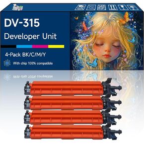 DV-315 Developer Unit Compatible with Konica Minolta bizhub C250i C251i C300i C301i C360i Printers (3 Pack Black)