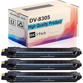 DV-8305 Developer Unit Compatible for Kyocera TASKalfa 3050ci 3051ci 3550ci 3551ci Printers, High Yield 50000 Pages, Print More Pages (4 Pack Black)