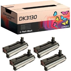 Compatible for Kyocera DK3130 Developer Unit Work for Kyocera ECOSYS M3550idn M3560idn FS-4100DN FS-4200DN FS-4300DN Printers, with Chip, High Yield 250000 Pages, Clear Printing (1 Pack Black)
