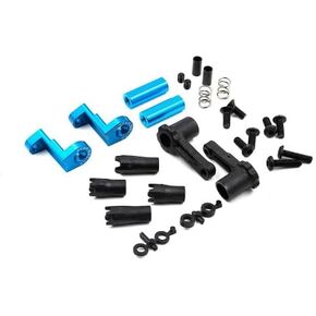 Aluminum 7075 Plastic Anti Tweak Battery Holder for Tamiya TT01 TT02 / Yeah Racing / TATT-055BU