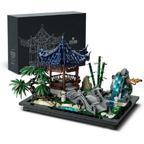 Nifeliz Chinese Garden Building Set, Aesthetic Model Toy for Display in The Home or Office, an Ideal Gift Idea for Gardening and Mindfulness Enthusiasts (1877 PCS, NF10311)