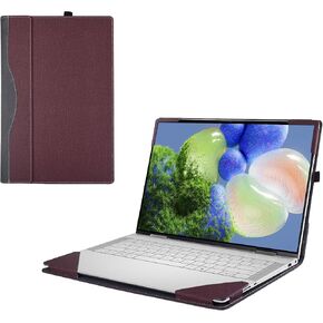 حالة غلاف الكمبيوتر المحمول فقط لـ Dell - XPS 14 (9440) 14.5 "كمبيوتر محمول [غير متوافق مع أي نموذج آخر] PU Leather Detachable Detachable Computer Bage (Black)