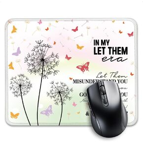 AGMDESIGN in My Let Them Era Funny Mental Health Mouse Pad for Wireless Computer Desk, Friendship Gifts for Women, Inspirational Office Gifts for Employee Boss Colleague
