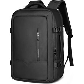 Travel Laptop Backpack, Flight Approved Suitcase Backpack,28L Large Capacity Suicksack with Port 16 Inch Laptop Compartment,Waterproof Business Casual Backpacks for Men Women (Black)