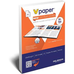 Unibind 8.5 x 11 Layflat Printer Paper | Premium 32 lb | 1 Ream – 250 Sheets | 100 Bright | Duplex Ready Laser & Inkjet Compatible – Ideal for Thermal Binding | 120gsm (Potrait, 1Ream =250 sheets)