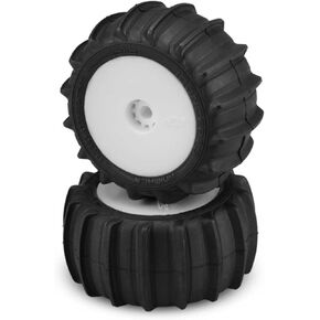 J Concepts Inc. Animal Green Compound Pre-Mounted White Wheels 2 JCO40401221 RC Tire