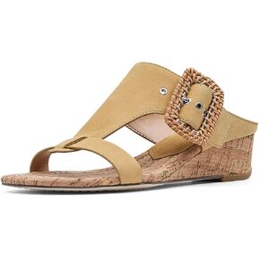 Donald Pliner Women's Casual Low Wedge Sandal, Platino, 6 in Kuwait