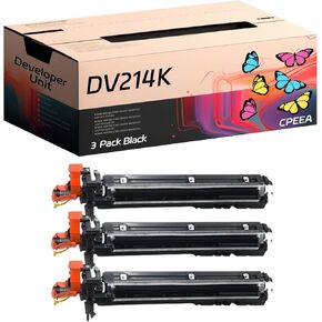 Compatible for Konica Minolta DV214K Developer Unit Work for Konica Minolta bizhub C227 bizhub C287 Printers, with Chip, High Yield 44000 Pages, Clear Printing (1 Pack Black)