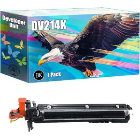 DV214K Developer Unit Compatible for Konica Minolta bizhub C227 bizhub C287 Printers, High Yield 44000 Pages, Bright Colors Clear Printing (1 Pack Black)