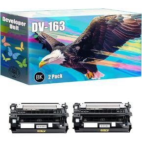 وحدة المطورين DV-163 متوافقة مع طابعات Kyocera EcoSys Mita FS-1120D FS-1120DN FS-P2035D ، 60000 من العائدات العالية ، ألوان زاهية الطباعة الواضحة (4 حزمة سوداء)