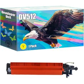 DV512 Developer Unit Compatible for Konica Minolta bizhub C284e C364 C364e C454 C454e C554 C554e Printers, High Yield 300000 Pages, Bright Colors Clear Printing (4-Pack BK/C/M/Y)