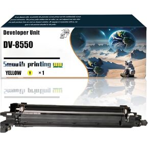 Replacement Parts Developer Unit DV-8550 Compatible with Kyocera TASKalfa 6002i 6003i 6052ci 6053ci Printers, Contains Chip and Clear Printing (3 Pack Black)