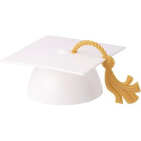 DecoPac Grad Cap with Tassels Cake Topper 24 Pack Elegant Graduation Hat Cake Decoration, Food Safe - Pack Of 24