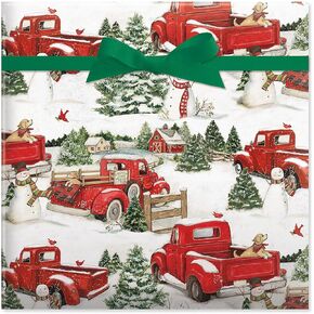 Current Holiday Forest Christmas Rolled Wrapping Paper - Premium Jumbo 23-Inch x 32-Foot Gift Wrap Roll, 61 Square Feet Total