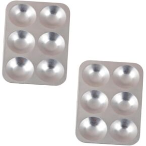 2pcs Aluminum Paint Mixing Trays Palette Boards Reusable Artist Mixing Trays Watercolor Pigment Pallet