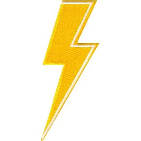 Lightning Bolt Patch Thunderbolt Flash ، الحديد على/خياطة - أزياء للملابس