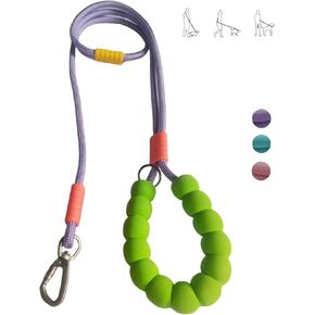 Hands Free Dog Leash,Adjustable Bungee Waist & Crossbody Leash with Comfortable Handle,Heavy Duty Nylon Rope for Small to Large Dogs,Safety Lock for Running,Hiking,Walking (Purple)