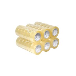 PSBM Packing Tape, 2 Inch x 110 Yards, 36 Pack, Clear, 2.5 Mil, Acrylic Packaging Tape for Dispenser Refill, Moving, Storage, Shipping [Extreme Duty]
