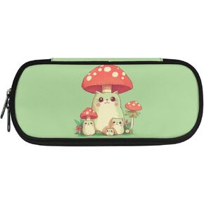 Strawberry Axolotl Pencil Case for Girls 6-8 8-10 10-12 Cute Pencil Pouch Pink Pencil Box Large Capacity Pen Holder Box Organizer Kawaii Stationery Back To School Office Desk
