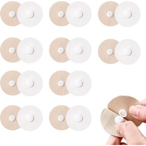 10 Pairs Duvet Snaps, Round Non-Iron On and Needleless Duvet Clips, Snap-On Lightweight Quilt Holder, Comforter Clips to Hold Comforter Inside, Prevents Duvets from Shifting in The Quilt Cover