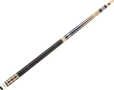 Lucasi Custom 58" 2-Piece Pool Cue with Upgraded Low Deflection Shaft, Blue Luster Inlays, 18oz in Kuwait