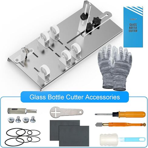 Camdios Glass Bottle Cutter & Bottle Cutter, Upgraded Glass Cutter for Cutting Wine, Beer, Liquor, Whiskey, Alcohol, Champagne in Saudi Arabia