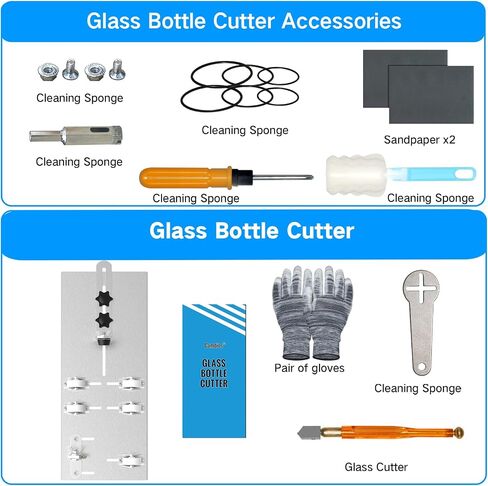 Camdios Glass Bottle Cutter & Bottle Cutter, Upgraded Glass Cutter for Cutting Wine, Beer, Liquor, Whiskey, Alcohol, Champagne in Saudi Arabia