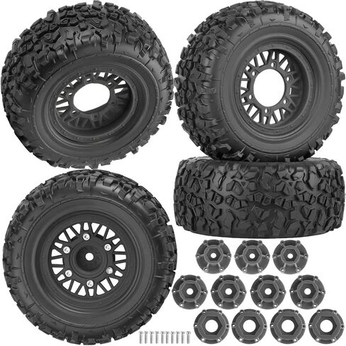 12mm/14mm/17mm Hex RC Truck Tires for Slash 2WD 4×4,Arrm a Senton,Axia1,Rc4wd,Redcat,RC Short Course Truck Wheels and Tires,Colour in Saudi Arabia