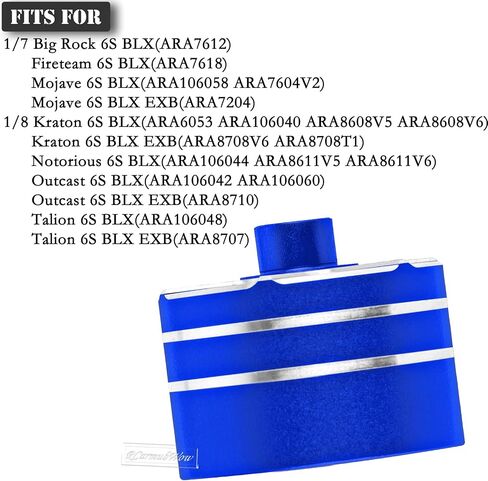 RC Alloy Diff Case Case Produstrates Part for 1/8 Kraton/Outcast/Talion 6S BLX EXB ، 6S BLX 6S ، 1/7 MOJAVE 6S BLX EXB ، BIGROCK/FIRETEAM 6S BLX ، استبدل #ARA310983 ، أحمر ، أحمر in Kuwait