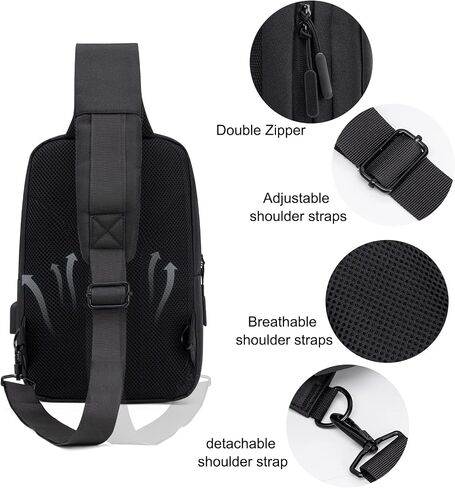 حقيبة Messenger Crossbody Bag Crossbody - مثالية للأنشطة الخارجية والسفر in Kuwait