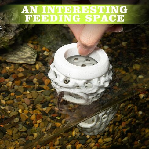 3D Printed Floating Betta Hideout Feeding Rings for Small Fish Resting Spot for Corydoras Shrimp Cave Aquarium Floating Decorative in Kuwait