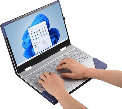 غلاف حالة الكمبيوتر المحمول لـ Lenovo IdeaPad Slim 5 Series 14ABR8 14IAH8 14IRU9 14Q8X9 14AHP9 14IMH9 & IDEAPAD PRO 5 14AHP9 14IMH9 SLEEVE ، PU PU LEATHER BOOTION SHELL. in Kuwait