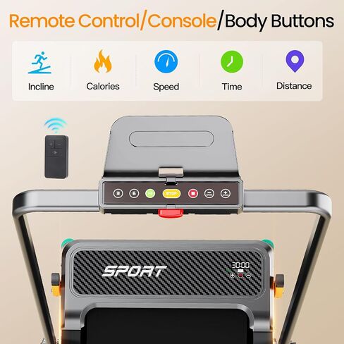 AKLUER Walking Pad Treadmill with Incline Under Desk Treadmill, 2 in 1 Portable Compact Treadmill for Home with Remote Control, LCD Display, Small Walking Jogging Machine, 265lbs Weight Capacity in Kuwait