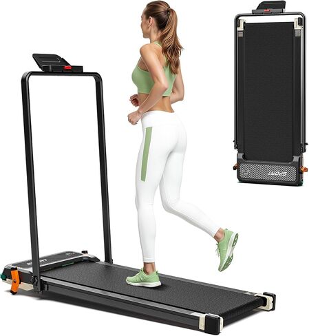 AKLUER Walking Pad Treadmill with Incline Under Desk Treadmill, 2 in 1 Portable Compact Treadmill for Home with Remote Control, LCD Display, Small Walking Jogging Machine, 265lbs Weight Capacity in Kuwait