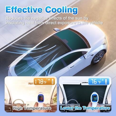 T TGBROS Privacy Sunshade Custom Fit for 2017-2023 Chrysler Pacifica Accessories الزجاج الأمامي الجانب النافذة الخلفية مجموعة كاملة من ظلال شمس السيارة كتل قابلة للطي الأشعة فوق البنفسجية تحافظ على برودة سيارتك 8 قطع in Kuwait